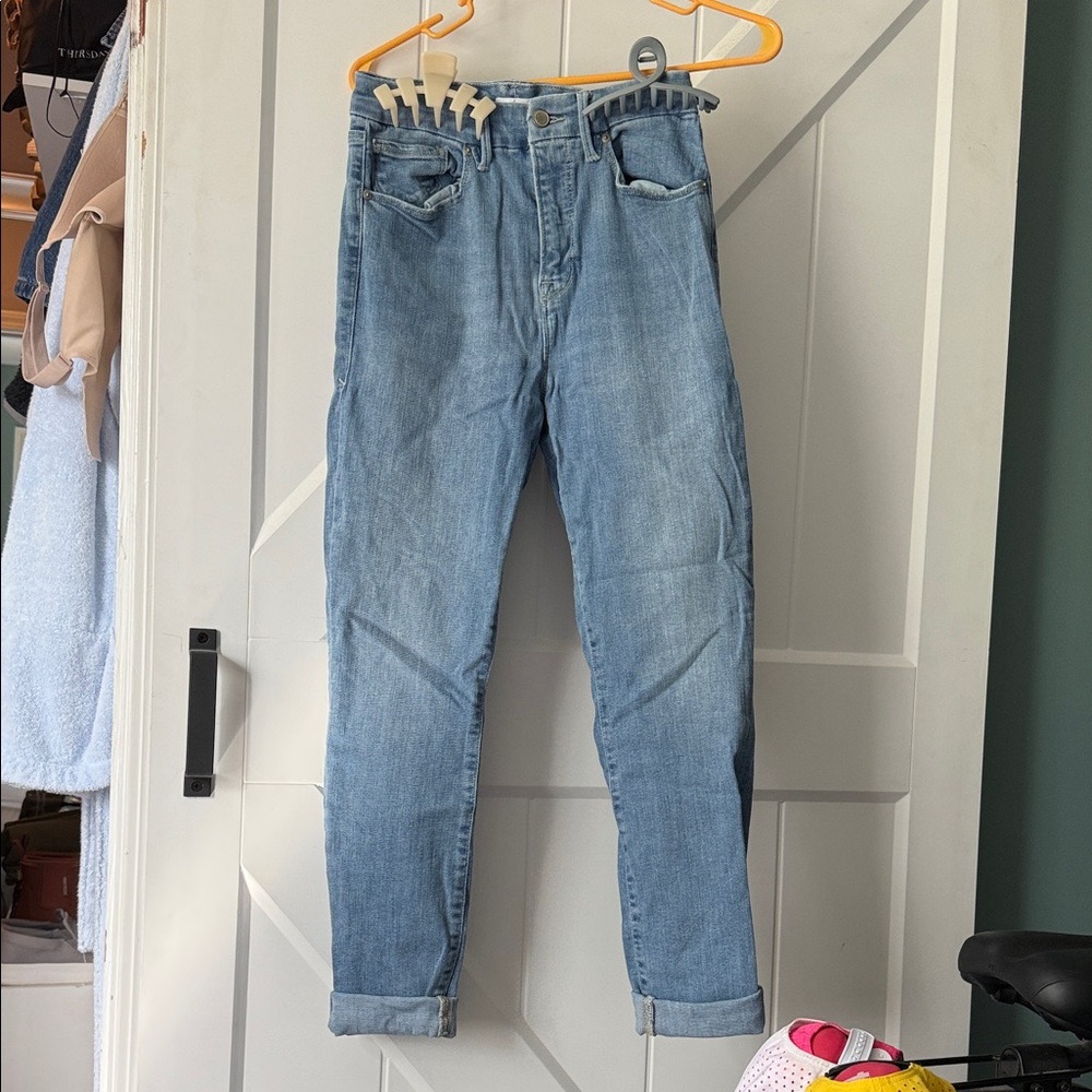 Good American Light Blue Skinny Jeans